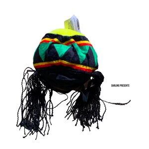 PET SUPPLIES PLUS RASTA DREDLOCKS HAT DOG COLOR MULTI SIZE S/M